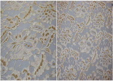 Le tissu métallique extensible de dentelle de sous-vêtements/a attaché le tissu de dentelle de jacquard fournisseur
