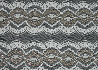 Largeur métallique du tissu 150cm de dentelle d'or/tissu soluble dans l'eau CY-LW0798 de dentelle fournisseur