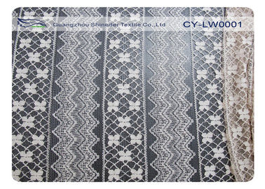 Coton écologique CY-LW0001 du nylon 70% du tissu en nylon 30% de dentelle de coton de robe fournisseur
