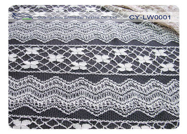 Coton écologique CY-LW0001 du nylon 70% du tissu en nylon 30% de dentelle de coton de robe fournisseur