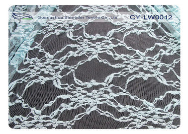Tissu de maille en nylon cranté par biens de dentelle de coton, tissu CY-LW0012 de dentelle de sous-vêtements fournisseur