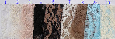 Tissu de maille en nylon cranté par biens de dentelle de coton, tissu CY-LW0012 de dentelle de sous-vêtements fournisseur