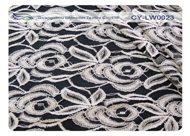 Le tissu en nylon de dentelle de coton élastique pour Underdress nylon de 30% + le coton CY-LW0023 de 70% fournisseur
