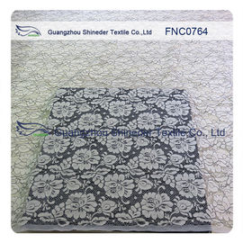 Tissu en nylon de dentelle de coton de vêtements de femmes avec le panneau floral largeur de 1,45 - de 1.5m fournisseur