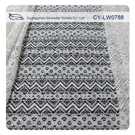 Tissu de dentelle attaché par coton en nylon de jacquard pour GV BV de matériel de vêtement SON CY-LW0788 fournisseur