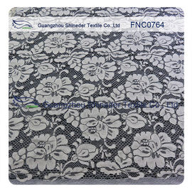 Tissu en nylon de dentelle de coton de vêtements de femmes avec le panneau floral largeur de 1,45 - de 1.5m fournisseur
