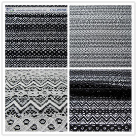 Tissu de dentelle attaché par coton en nylon de jacquard pour GV BV de matériel de vêtement SON CY-LW0788 fournisseur