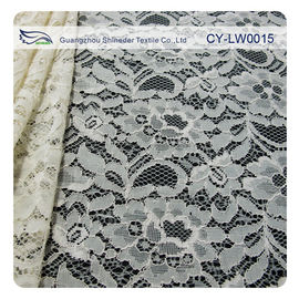 Tissu de dentelle attaché par viscose en nylon pour l'habillement largeurs CY-LW0015 de 145CM - 150 cm fournisseur