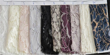Tissu de dentelle attaché par viscose en nylon pour l'habillement largeurs CY-LW0015 de 145CM - 150 cm fournisseur