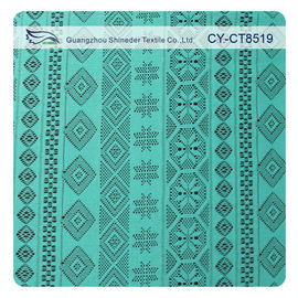 Matériel libre de vêtement d'azo de tissu de dentelle géométrique bon marché au détail de polyester (CY-CT8519) fournisseur