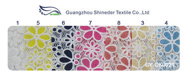 Tissu avec du charme imprimé de dentelle de polyester de coton avec la dentelle sur toute la surface pour Madame Garment (CY-DK0021) fournisseur