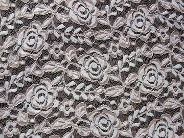Tissu extensible de dentelle de polyester de Spandex de coton avec la dentelle de fleur tricotée par maille fournisseur