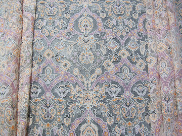 Dentelle sur toute la surface colorée de polyester de coton de dentelle de burn-out floral de tissu pour Madame Garment (CY-DK0040) fournisseur