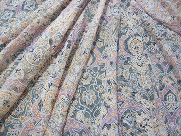 Dentelle sur toute la surface colorée de polyester de coton de dentelle de burn-out floral de tissu pour Madame Garment (CY-DK0040) fournisseur