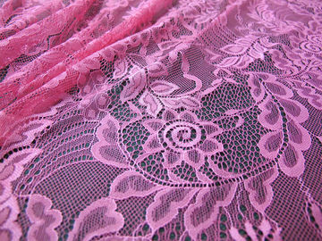Textile creux léger de tissu de dentelle de feuille de la gaze 100%nylon sur le marché de Guangzhou (CY-DN0007) fournisseur