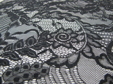 Textile creux léger de tissu de dentelle de feuille de la gaze 100%nylon sur le marché de Guangzhou (CY-DN0007) fournisseur