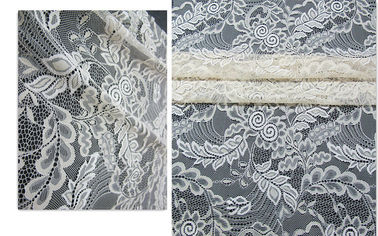 Textile creux léger de tissu de dentelle de feuille de la gaze 100%nylon sur le marché de Guangzhou (CY-DN0007) fournisseur