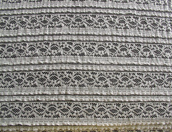 Tissu qui respecte l'environnement de Spandex de coton de dentelle de bout droit, équilibre élastique beige CY-LW0220 de dentelle fournisseur