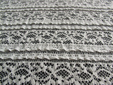 Tissu qui respecte l'environnement de Spandex de coton de dentelle de bout droit, équilibre élastique beige CY-LW0220 de dentelle fournisseur