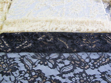 Tissu en nylon métallique de dentelle écologique pour le noir CY-LW0219 d'habillement fournisseur