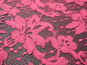 Azo en nylon de tissu de maille de dentelle de coton orange teignant pour le vêtement SYD-0001 de dames fournisseur