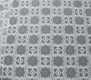 Ivoire en nylon tricoté de tissu de dentelle de coton de Tulle pour le pyjama SYD-0007 qui respecte l'environnement fournisseur