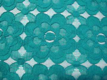 GV écologique SYD-0008 de la CE de belle de coton de dentelle maille en nylon verte de tissu fournisseur