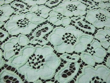 Tissu en nylon de dentelle de coton vert en bon état de guipure/tissu de tapisserie d'ameublement SYD-0010 fournisseur