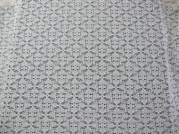 Tissu en nylon de dentelle de coton étirable pour l'habillement, tissu de maille de dentelle fournisseur