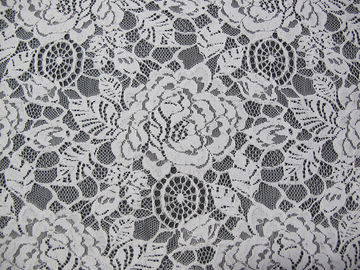 Blanc en nylon de tissu de dentelle de fleur de coton écologique pour l'ODM d'OEM de chemisier fournisseur