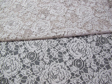 Blanc en nylon de tissu de dentelle de fleur de coton écologique pour l'ODM d'OEM de chemisier fournisseur