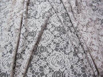 Blanc en nylon de tissu de dentelle de fleur de coton écologique pour l'ODM d'OEM de chemisier fournisseur
