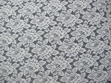 Tissu de maille en nylon de dentelle de coton sur toute la surface de guipure/GV floral de tissu de dentelle fournisseur