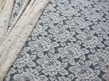Tissu de maille en nylon de dentelle de coton sur toute la surface de guipure/GV floral de tissu de dentelle fournisseur