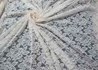 Tissu de maille en nylon de dentelle de coton sur toute la surface de guipure/GV floral de tissu de dentelle fournisseur