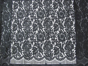 Matériel élastique gris de dentelle de corde/tissu de coton en nylon visqueux floral CY-DK0011 fournisseur