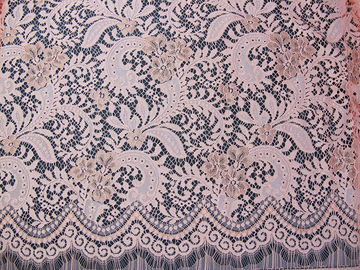 Tissu en nylon de dentelle de robes de mariage de rayonne de coton orange élégant NO--Élastique fournisseur