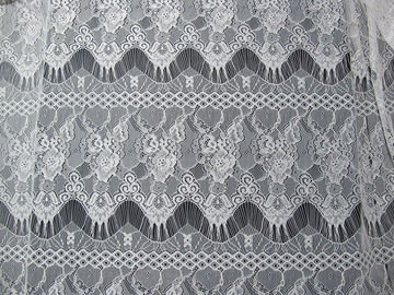 Équilibre en nylon floral blanc de dentelle de cil de tissu de dentelle pour Madame Dress fournisseur