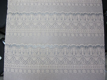 Fleur épaisse de tissu extensible en nylon de dentelle de coton tricotée par cil gris pour Madame Dress fournisseur