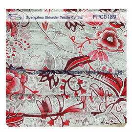 Les fleurs ont tressé avec le tissu de dentelle de burn-out de Polyester&amp;Cotton de vigne pour la robe/vêtement de dames fournisseur
