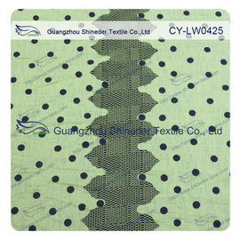 Façonnez le tissu de dentelle grillé par Polyester&amp;Cotton avec le point de polka pour la tenue de détente fournisseur