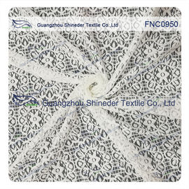 Tissu de Bush d'étoile de tournesol de dentelle molle de nylon et de coton pour la robe de dame fournisseur