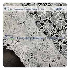 Le tissu de dentelle de broderie pour le vêtement, dames s'habillent, robe de mariage fournisseur