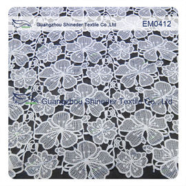Le tissu de dentelle de broderie pour le vêtement, dames s'habillent, robe de mariage fournisseur