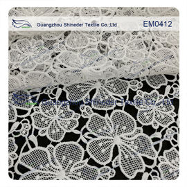 Le tissu de dentelle de broderie pour le vêtement, dames s'habillent, robe de mariage fournisseur