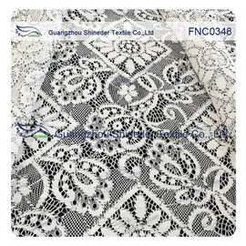 corde noire florale rhombique de polyester de coton de 150CM de tissu en nylon de dentelle fournisseur