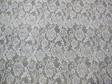 Équilibre de tissu de dentelle de cil de W 100 cm avec perlé fait sur commande matériel en nylon fournisseur