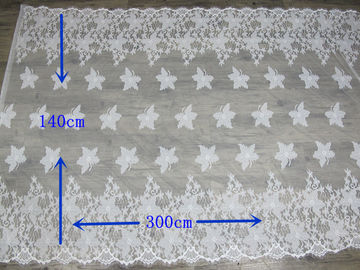Tissu de dentelle de broderie d'équilibre de cil de coton pour le rideau et l'habillement fournisseur
