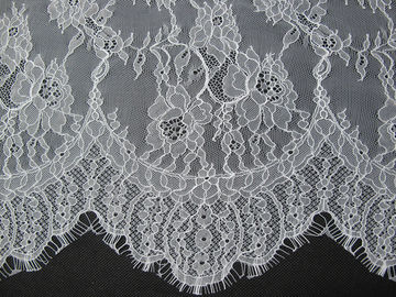 Dentelle blanche de cil élégant en nylon équilibrant 150cm extraordinairement fait CY-HB0594 fournisseur