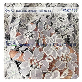 Tissu en nylon de dentelle de coton de modèle floral pour des vêtements de mode, robe de mariage fournisseur